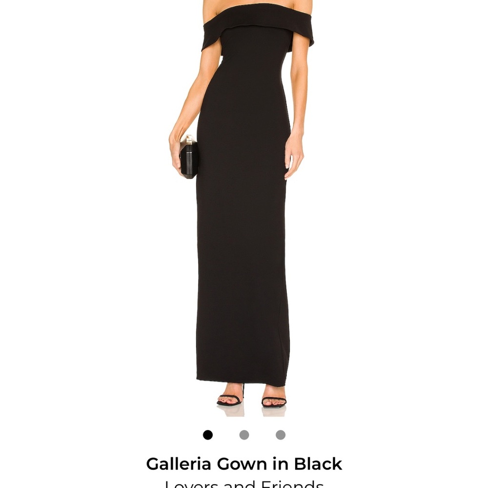 Lovers + Friends Strapless Black Dress